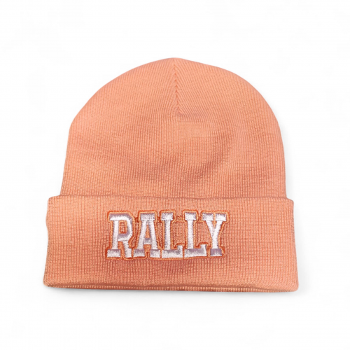 RALLY kötött visszahajtott sapka, barack